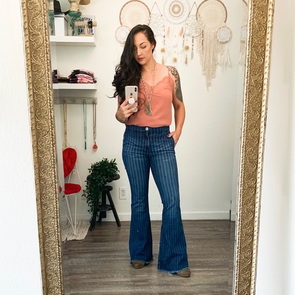 Striped Flare Denim - Picture 5 of 5